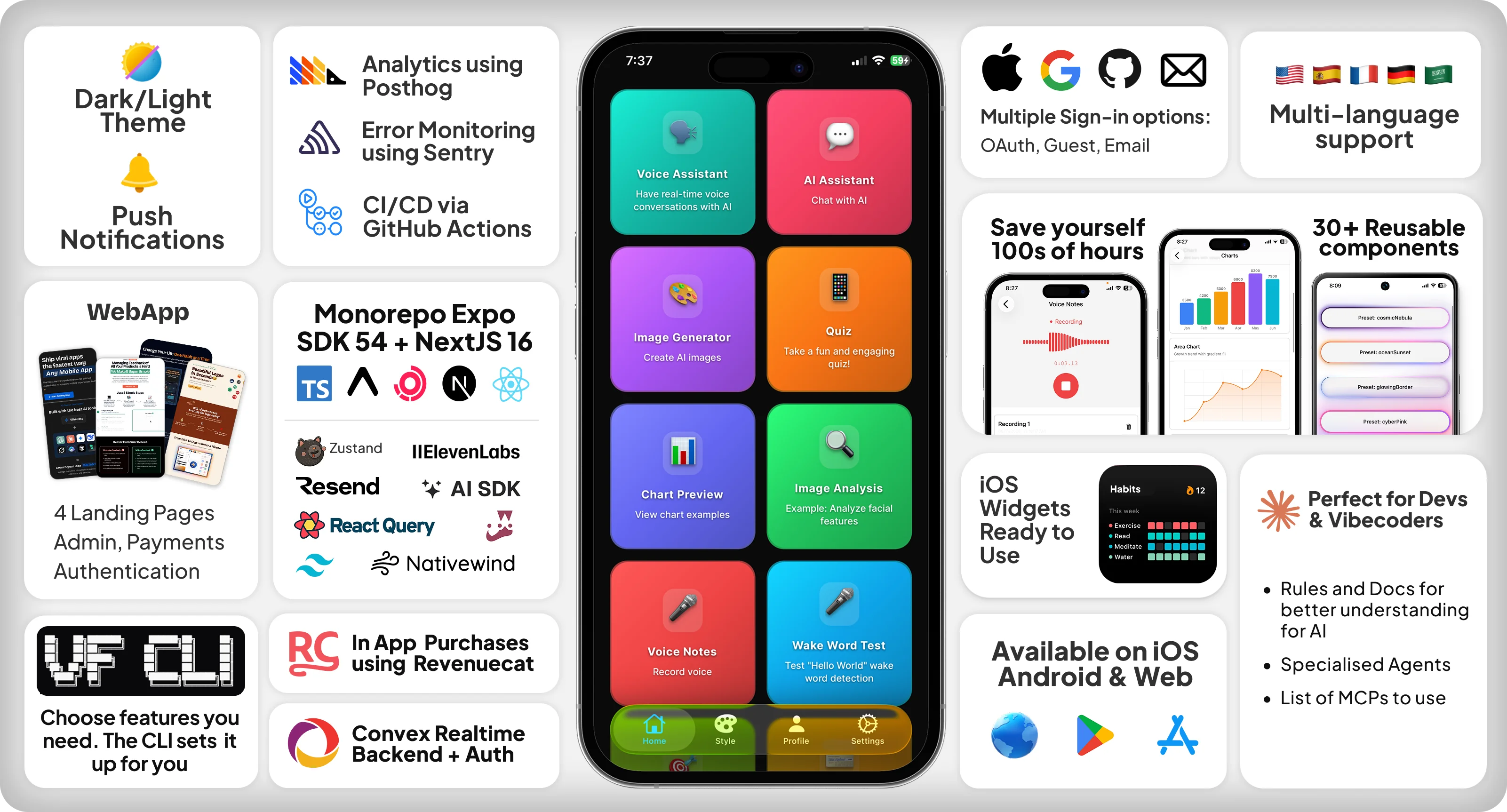Best Starter kit for app and web development Demo